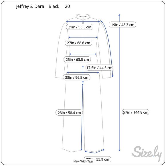 Jeffrey & Dara Vintage Black Rose Button Scoop Neck Wide Leg Jumpsuit New 20 - Picture 8 of 12